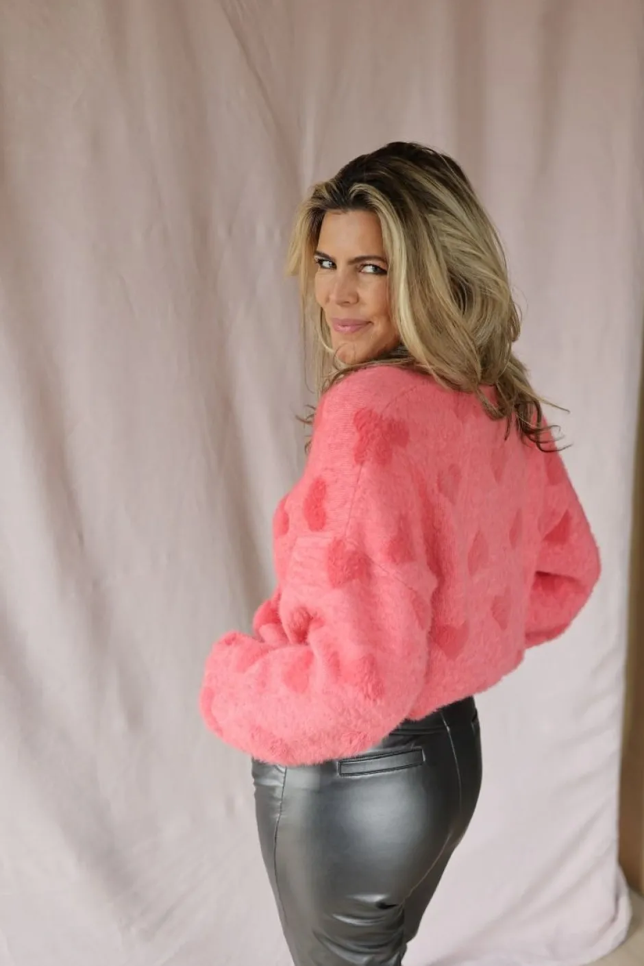 DAMES Studio Poespas Vesten | Vesten & Truien^Cardigan Lovefest | Lipstick |