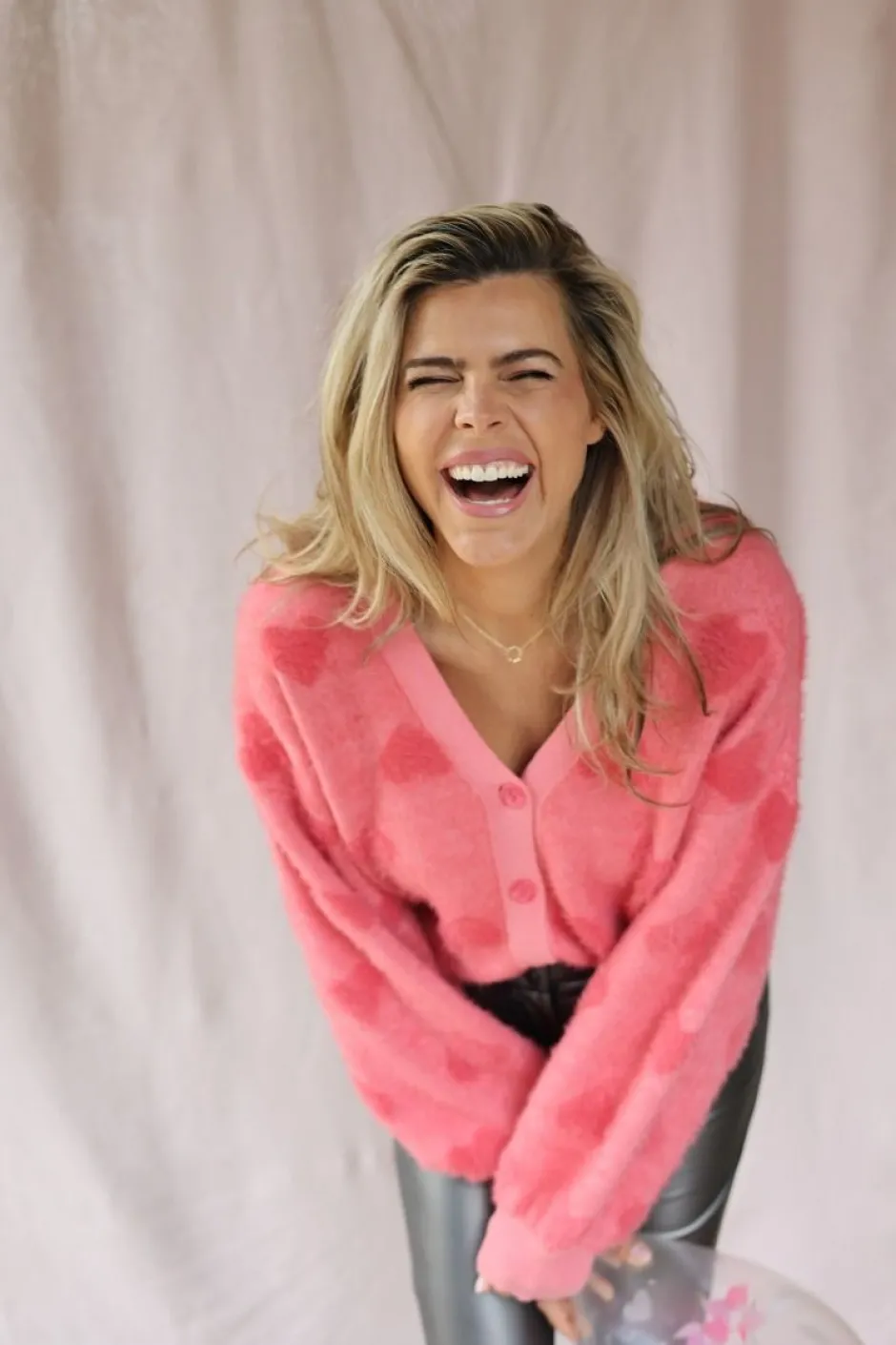 DAMES Studio Poespas Vesten | Vesten & Truien^Cardigan Lovefest | Lipstick |