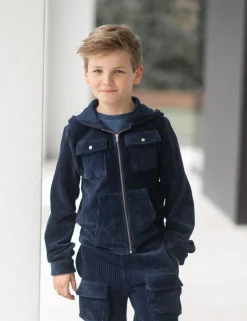 DAMES Studio Poespas Snøpskes | Snøpskes^Cardigan rib | Cool indigo |