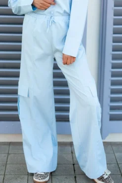 DAMES Refined Department Co-ords | Broeken^Cargo pants Nevada | Light blue |