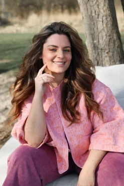 DAMES Bô-Dôme Jacks & Jassen^Clea jacket | Pink peach |