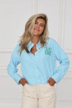 DAMES Refined Department Co-ords | Blouses^Cropped jacket Rosemary | Turquoise |
