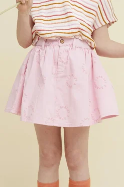 DAMES Sproet u0026 Sprout Rokken | Rokken^Denim skirt sproet print | Summer sorbet   | Sproet & Sprout