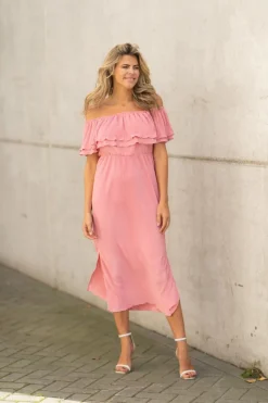 DAMES Freebird Jurken^Dress Bonne | Soft coral |