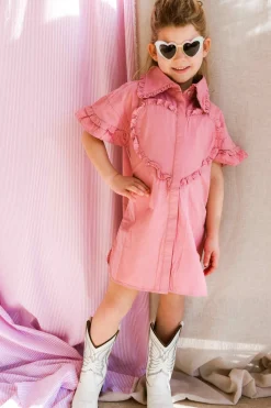 DAMES Labo de Colores Jurken & Salopettes | Jurken^Dress Lucia | Pink mulberry |