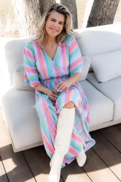 DAMES Studio Poespas Jurken | Snøpskes^Dress Plissé | Rainbow cake |