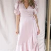 DAMES A-view Jurken^Dress Sinda | Pale rose |