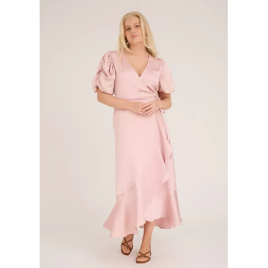 DAMES A-view Jurken^Dress Sinda | Pale rose |