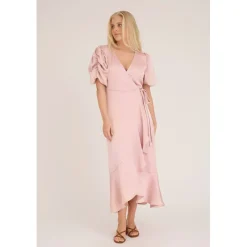 DAMES A-view Jurken^Dress Sinda | Pale rose |