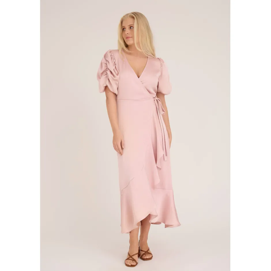 DAMES A-view Jurken^Dress Sinda | Pale rose |