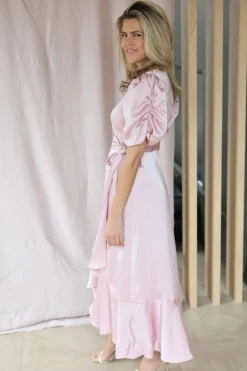 DAMES A-view Jurken^Dress Sinda | Pale rose |