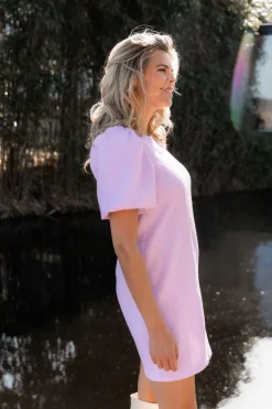 DAMES Bô-Dôme Jurken^Elisa dress | Relieve lila |