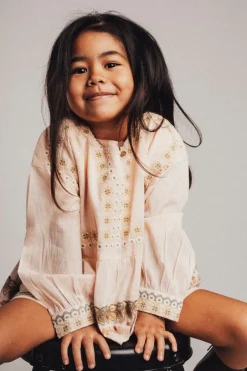 DAMES Baje Studio Co-ords | Co-ords^Embroidery blouse Cima | Rose salmon |