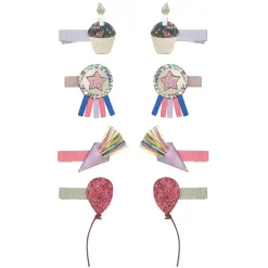 Mimi u0026 Lula Haaraccessoires^Haarklemmen Birthday theme | Party time | 8 stuks | Mimi & Lula