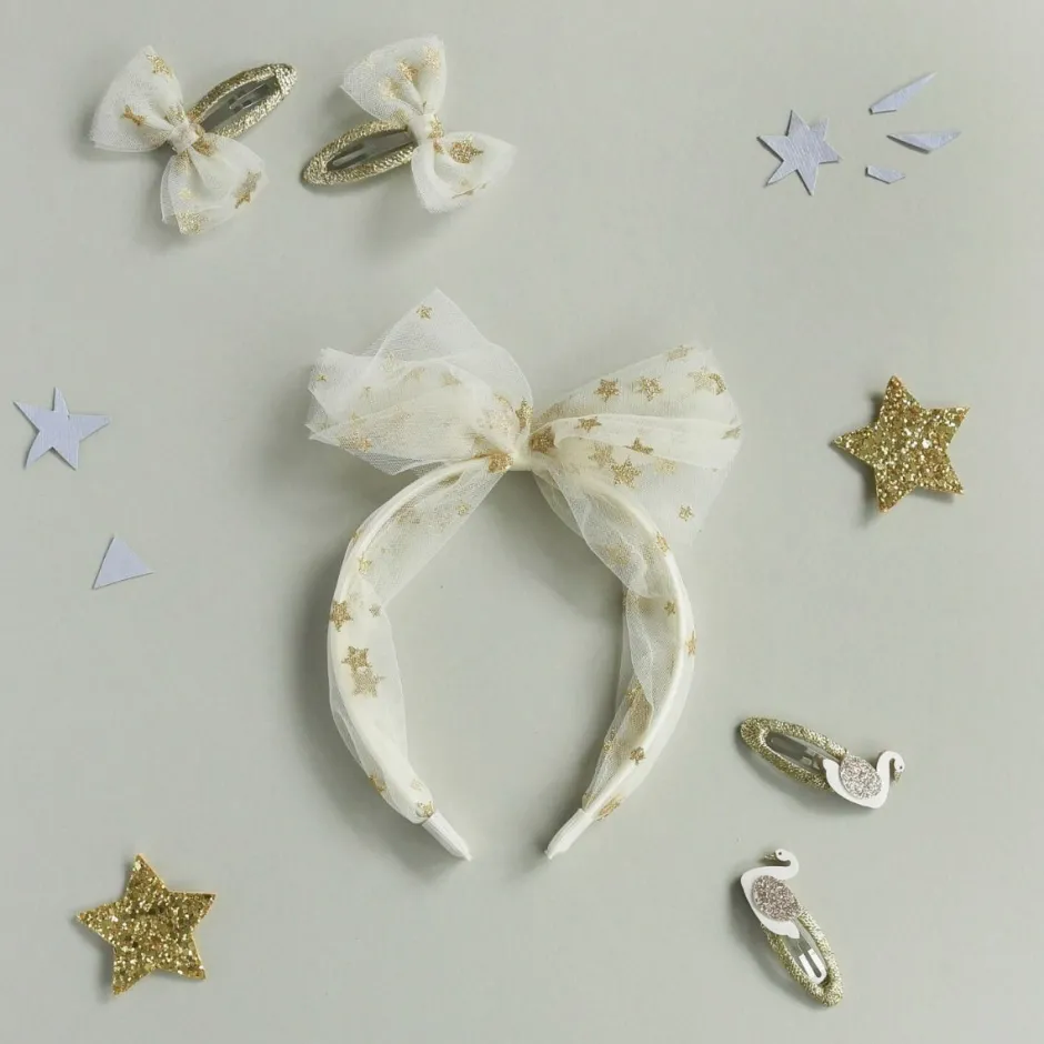 Rockahula Haaraccessoires^Haarknipjes wish upon a star tulle bow | 2 stuks |