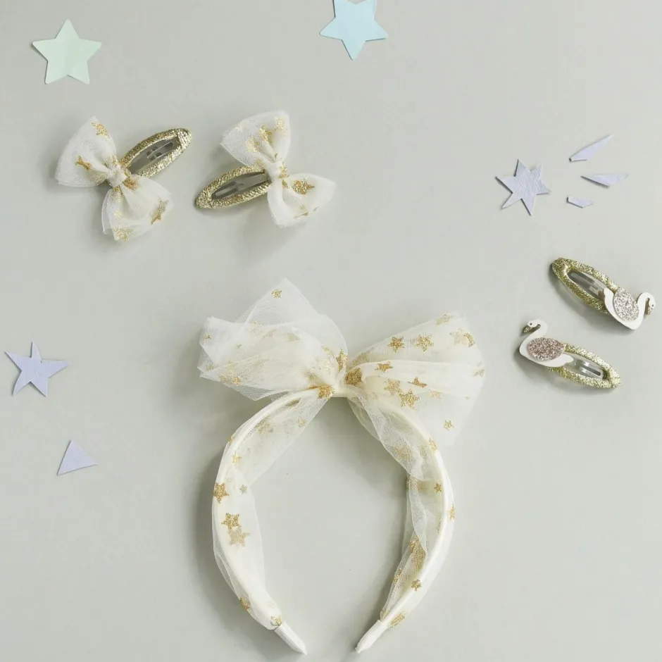 Rockahula Haaraccessoires^Haarknipjes wish upon a star tulle bow | 2 stuks |