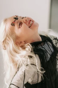 Konges Slojd Haaraccessoires^Halloween face jewels | Red/black |