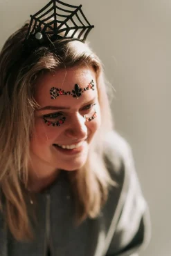 Konges Slojd Haaraccessoires^Halloween face jewels | Red/black |