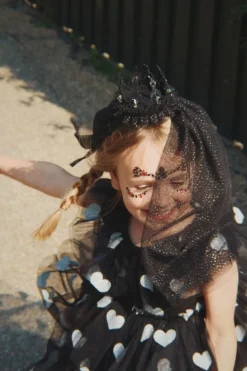 Konges Slojd Haaraccessoires^Halloween face jewels | Red/black |