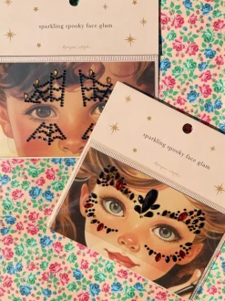 Konges Slojd Haaraccessoires^Halloween face jewels | Red/black |