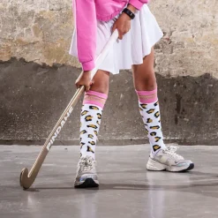 Poespas Sokken & Maillots^Hockeysokken Jasmijn | Panterprint | Pindahs