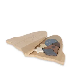 Konges Slojd Puzzels | Houten Speelgoed^Houten puzzel raket | Multi color |