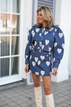 DAMES Studio Amaya Co-ords^Jacket Heart | Blue |