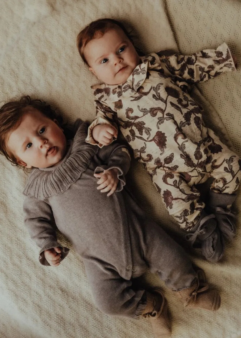 Baje Studio Boxpakjes^Jersey boxpakje Linny | Creme all over print |