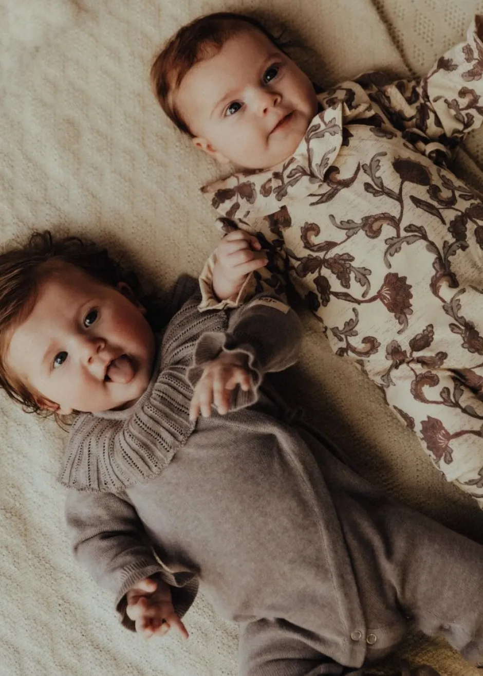 Baje Studio Boxpakjes^Jersey boxpakje Linny | Creme all over print |