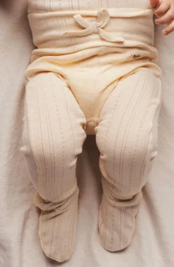 DAMES Baje Studio Broeken & Leggings | Broeken & Leggings^Jersey pointelle legging Catarina | Creme oat |