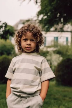 Baje Studio Shirts^Jersey tee Covas | Vanilla striped |