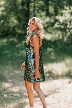 DAMES Poespas Jurken^Jurk Quinn | Silver sequins | Gestuz