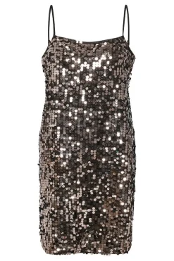 DAMES Poespas Jurken^Jurk Quinn | Silver sequins | Gestuz