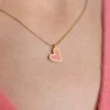 DAMES Studio Poespas Sieraden | Snøpskes^Ketting falling in love | Roze/goud |