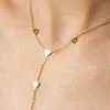 DAMES WAUW Fashion Sieraden | Snøpskes^Ketting five tiny hearts | Goud | Studio Poespas
