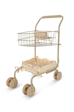 Konges Slojd Poppen & Accessoires | Educatief Speelgoed^Kids shopping cart | Fleur decor |