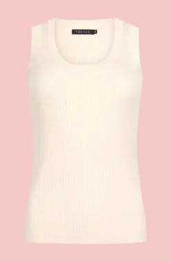 DAMES Ydence Basics | Tops^Knitted top Keely | Ecru |