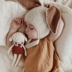 Patti Oslo Knuffels^Knuffel Luna Lamb | Cream/burgundy |