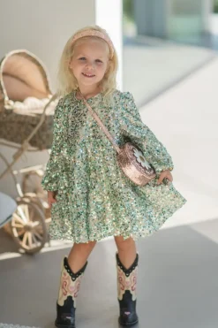 DAMES Konges Slojd Jurken & Salopettes | Jurken^Lila sequins dress | Green |