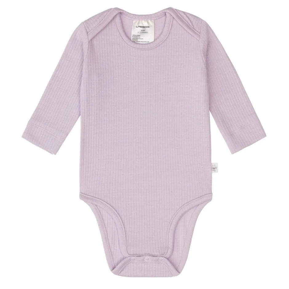 Lässig Rompers^Longsleeve body | Ribbed lavender |