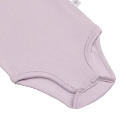 Lässig Rompers^Longsleeve body | Ribbed lavender |