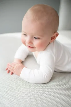 Lässig Rompers^Longsleeve body | Ribbed milky |