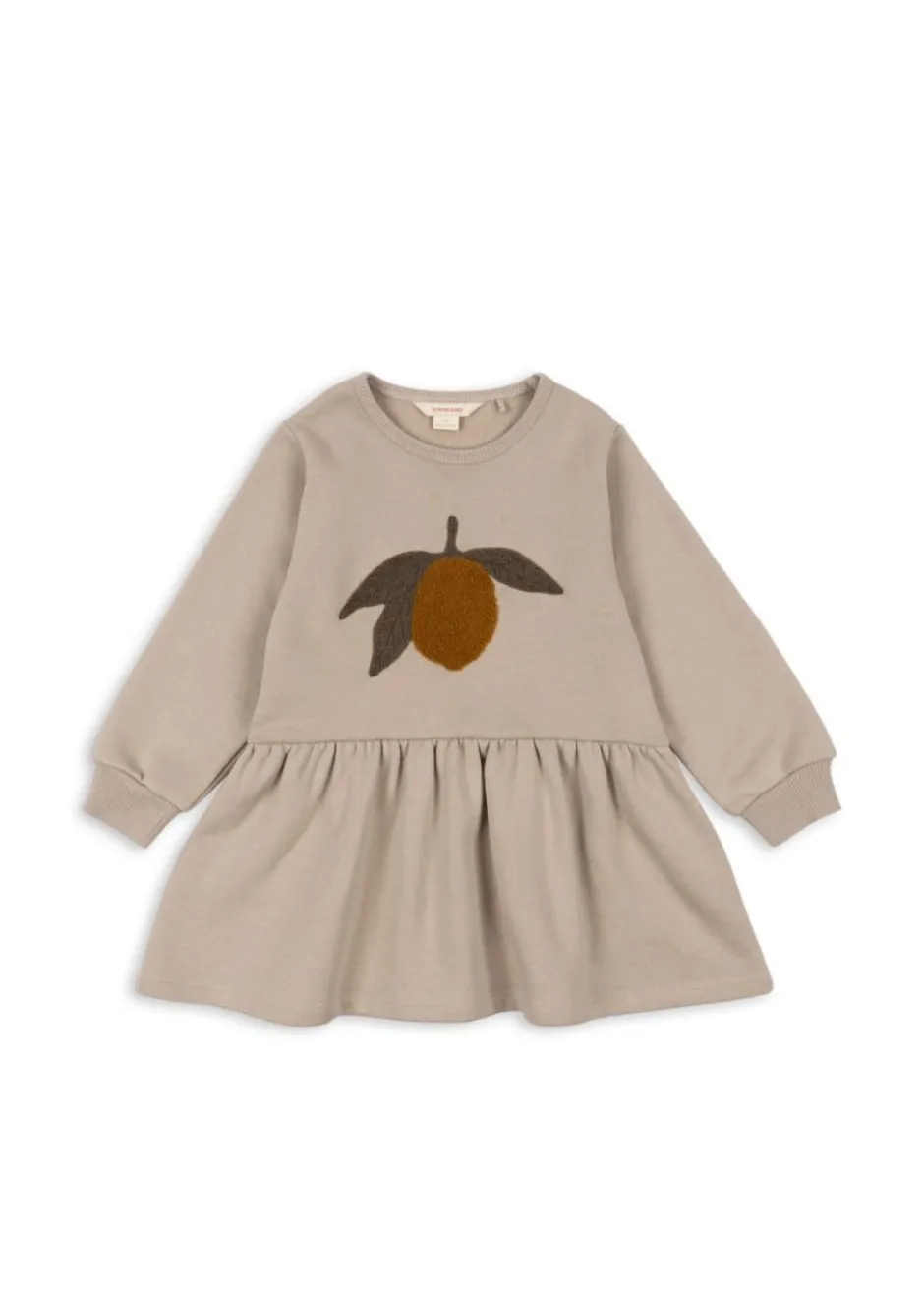 DAMES Konges Slojd Jurken & Salopettes | Jurken^Lou Terry Sweat Dress | Oxford Tan |