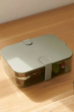 Liewood Lunchboxen & Brooduitstekers^Lunchbox Carin groot | Faune green/peppermint |