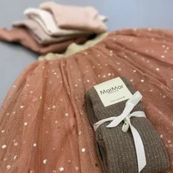 Poespas Sokken & Maillots^Maillot met glitter | Elm bruin | MarMar Copenhagen
