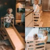 Poespas Houten Speelgoed | Educatief Speelgoed^Modulair kidsmeubel | Keukenkruk | Bureau | Glijbaan