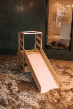 Poespas Houten Speelgoed | Educatief Speelgoed^Modulair kidsmeubel | Keukenkruk | Bureau | Glijbaan