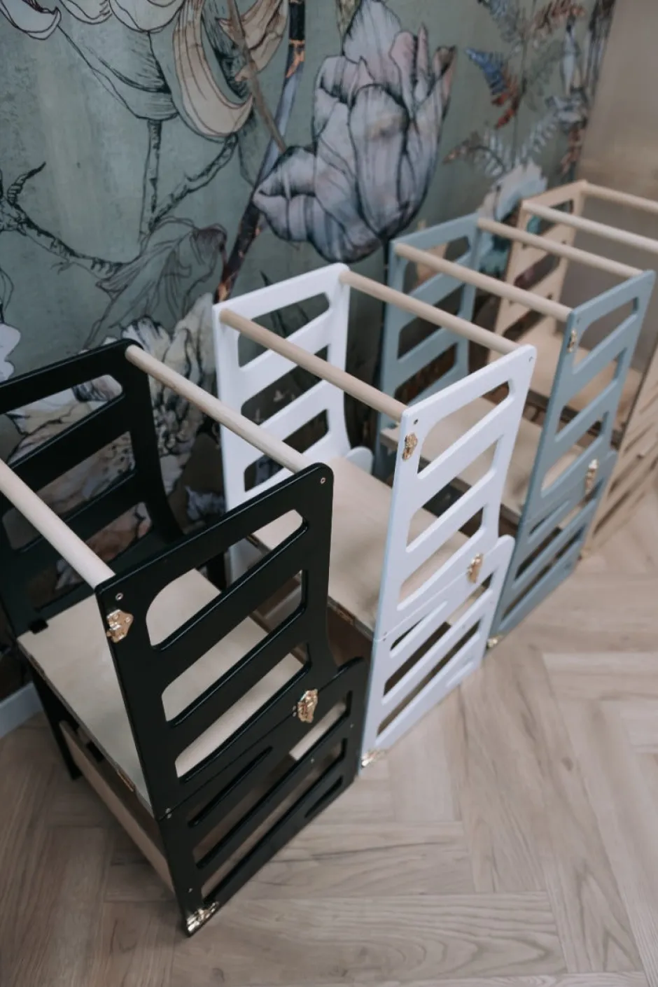 Poespas Houten Speelgoed | Educatief Speelgoed^Modulair kidsmeubel | Keukenkruk | Bureau | Glijbaan