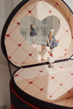 Konges Slojd Sieraden^Muziekdoosje hearts | Donkerblauw |