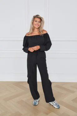 DAMES Refined Department Co-ords | Blouses^Off-shoulder blouse Montana | Black |